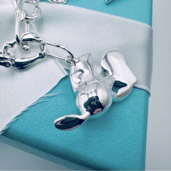 RARE Tiffany & Co. Nautical Charm Bracelet 7.25” Star Anchor Fish Boat Packaging - Picture 5 of 15